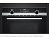 Siemens CM585AGS1 iQ500 Microonde da incasso ad aria calda 60 x 45 cm, 900 W, 44 L, in acciaio inox, controllo touchControl, aiuto idrolitico per la pulizia cookControl 15 microgrammi automatici, nero