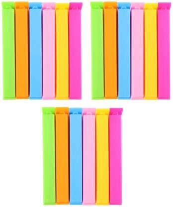 Jamboree Large, Medium, Small Plastic Snack Seal Sealing Bag Clips (Set of 18, Multicolor)-image-35