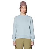 Mountain Hardwear Women's MHW Logo Pullover Crew, Ice Shadow, X-Small