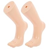 Toyvian 五指ソックスディスプレイ用足モデル 軽量で安定した中筒 足首アクセサリー対応 店舗陳列向け靴下モデル