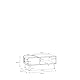 Forte Harllson, einfache Montage Dank EasyKlix Couchtisch mit Schublade, Salbei und Holzdekor: Mauvella Eiche, skandinavischer, moderner Stil, 106 cm breit x 45 cm hoch x 60 cm tief