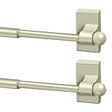 Yaocom Magnetische Gardinenstangen für Metalltüren, 71,1 cm bis 121,9 cm, 1,27 cm, vielseitig verwendbar, verstellbare Magnetstange für Fensterrahmen, Schränke, Kühlschränke, Geschirrspüler