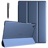 ProElite Cover for Samsung Galaxy Tab A11 8.7 inch/A9 8.7" Case Cover, Smart Flip Case Cover for Samsung Galaxy Tab A11/A9 8.7 inch Translucent Back with Stylus Pen, Dark Blue