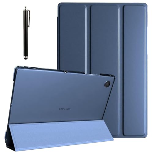 Image of ProElite Cover for Samsung Galaxy Tab A11 Plus 11 inch Case Cover, Smart Flip Case Cover for Samsung Galaxy Tab A11+ 11 inch Translucent Back with Stylus Pen, Dark Blue