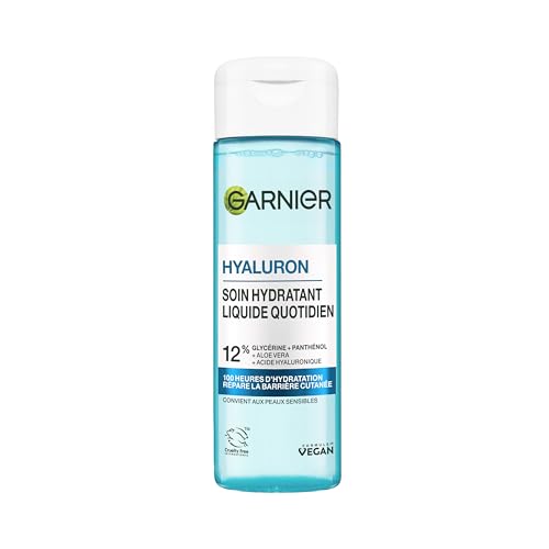 GARNIER Hyaluron Barrier Repair - Cura viso - Idrata e ripara - 100 ore di idratazione - Glicerina, Acido Ialuronico e Aloe Vera - Vegan & Cruelty Free - Pelle disidratata - uomo/donna - 120 ml