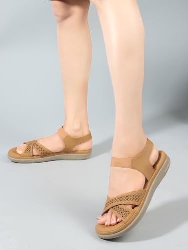 Image of TRASE Casual Flat Sandals For Women | Footwear For Woman | Flats | Women Sandals | Comfortable Sandals For Women And Girls | Softs And Stylish Sandal For Office And Daily Use