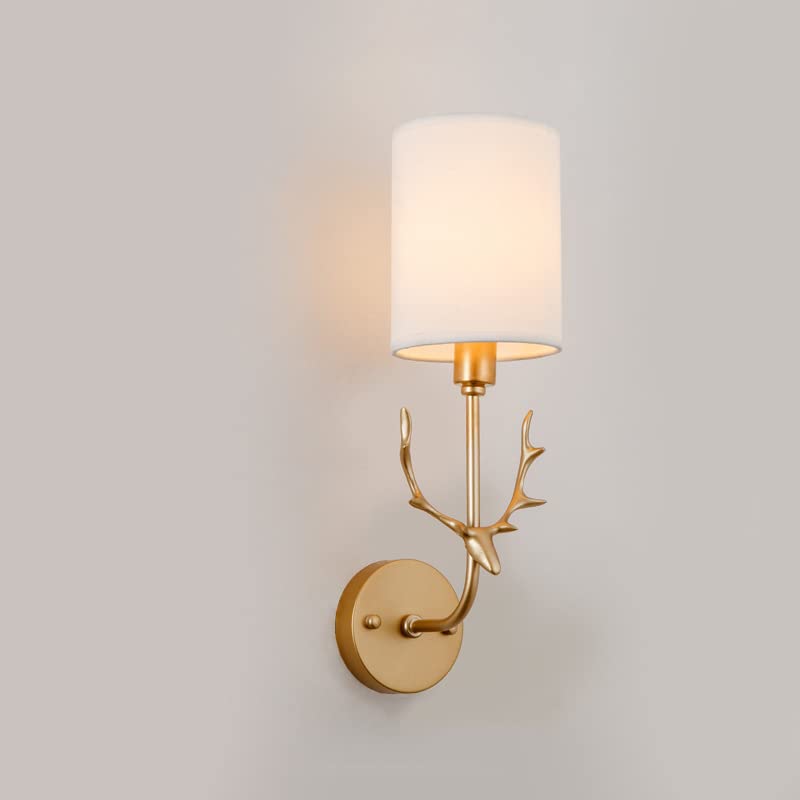Lámpara de pared luz cálida diseño ciervo para el hogar 3