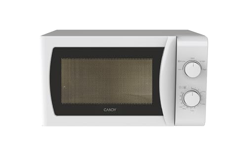 Candy Idea CMW20SMW Microondas con Grill, 20L, 700W-1050W,5 Niveles de Potencia, Panel de Control...