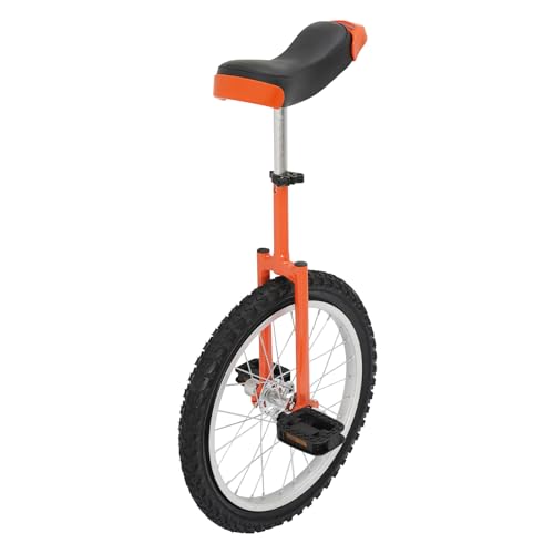 Image of DYNAMI Unicycle with Excellent Steel Frame,Leakproof Tire,Adjustable Height,Curved PU Seat,Mute Bearing,Anti-Slip Designs,for Outdoor Sports Fitness Exercise