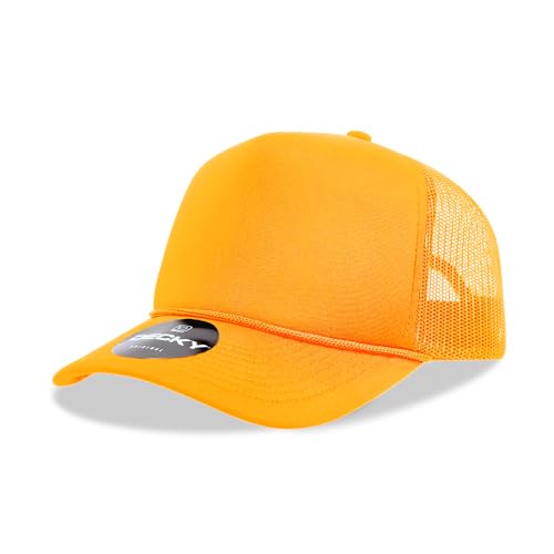 Casquette trucker dorée à profil moyen avec maille respirante ajustable