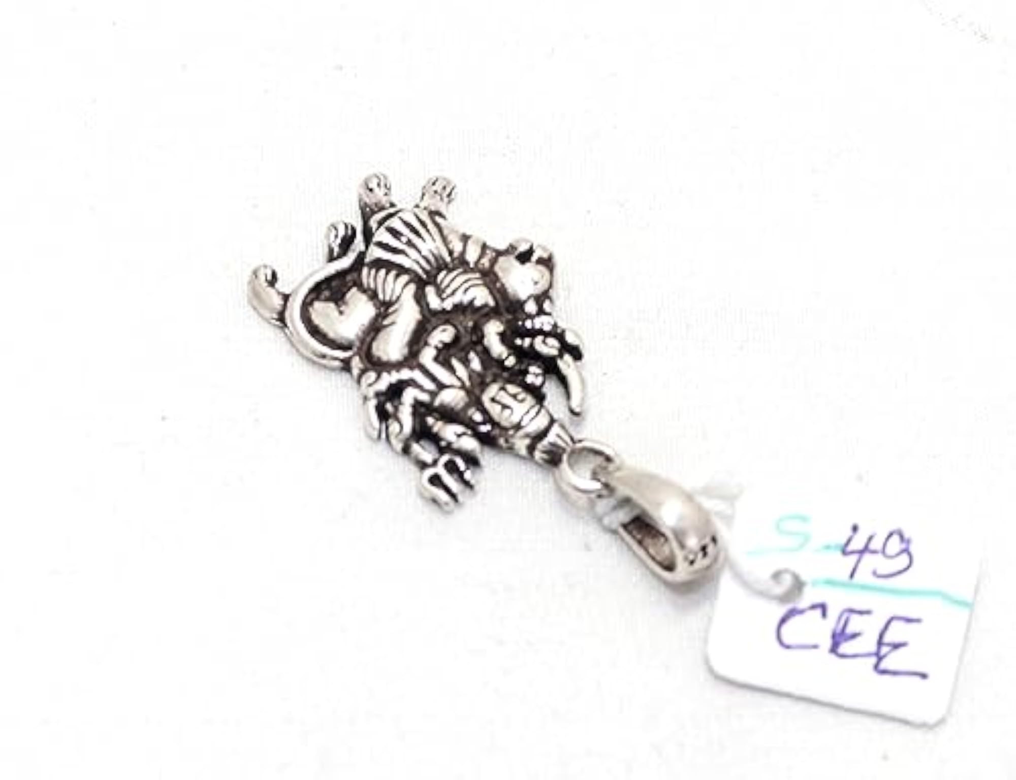 Goddess Durga 925 Sterling Silver Charm Pendant, Unisex Gift