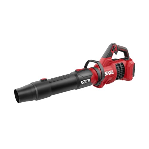 Image of SKIL PWR CORE 40 Brushless 40V 650 CFM Leaf Blower Kit, Includes 6.0Ah Battery and 150W Charger - BL0650C-15