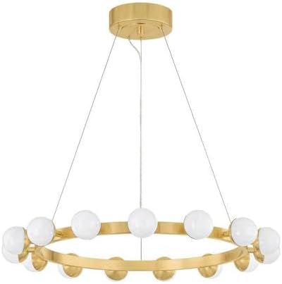Corbett Lighting 484-30-VB Linus - 40W 15 LED Chandelier-3 Inches Tall and 29.5 Inches Wide