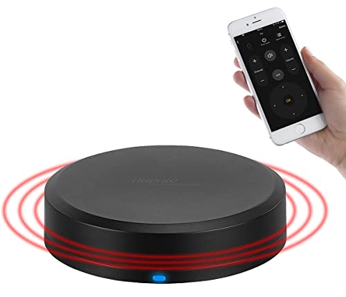 auvisio Funk-Fernbedienung App: Lernf&auml;hige IR- & Funk-Fernbedienung, Versandr&uuml;ckl&auml;ufer (Sprachfernbedienung, Alexa Hubs, Luftbefeuchter f&uuml;r Heizung)