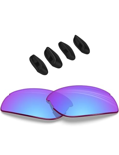 Image of BLAZERBUCK Replacement Lenses & Nose Pads Piece for Oakley RPM Squared OO9257 /RPM Edge OO9250 Sunglass
