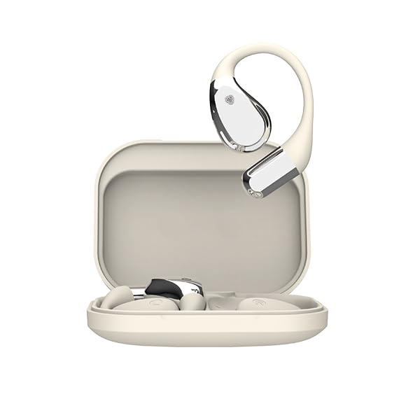 Open-Ear Bluetooth Earbuds with Hook Design, Lightweight, Secure Fit, Long Battery Life, Clear Calls, Workout Ready, LightWhite-image-49