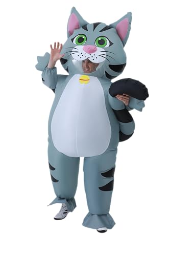 Costume gonfiabile da FXICH da adulto, costume da gatto, 150-190 cm