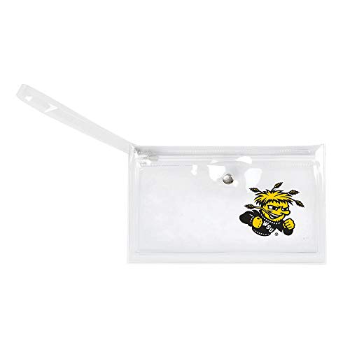 Image of Littlearth - LIWXY NCAA Wichita State Shockers Unisex Ncaancaa Ticket Wristlet, Clear, 9 inch by 5.25 inch