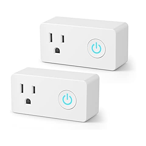 BN-LINK WiFi Heavy Duty Smart Plug Outlet, No Hub Required with Timer Function, White, Compatible with Alexa and Google Assistant, 2.4 Ghz Network Only (2 Pack) Cover