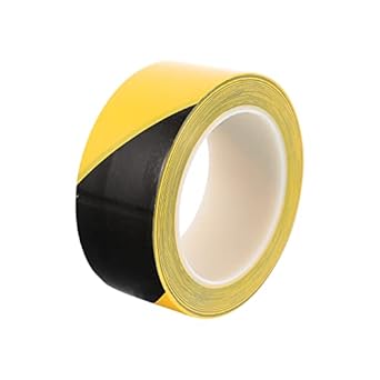 FOMIYES 1 Roll Hazard Warning Safety Stripe Tape Industrial Marking Tape Heavy Duty Hazard Caution Warning Safety Adhesive Tape Outdoor