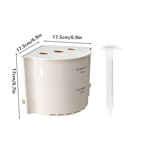 Filtre d'aquarium compact avec boîte de filtration d'angle pour betta