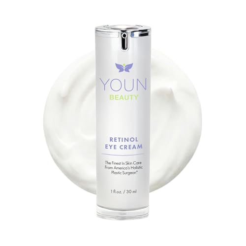 YOUN Beauty Retinol Eye Cream by Plastic Surgeon Dr. Anthony Youn | Paraben-Free Night Eye Cream with Liposomal Retinol & Hyaluronic Acid | Under Eye Cream for Hydration and Skin Firming 1 Fl Oz