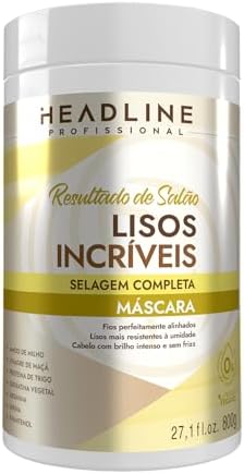 Máscara Lisos Incríveis - Hidratação, Sela e Reconstrói - HEADLIN...
