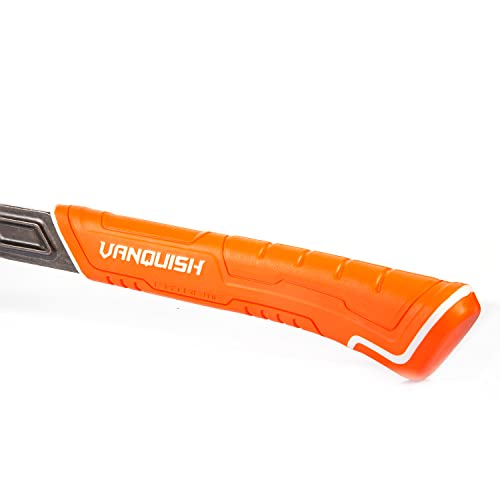 VANQUISH 17 oz Framing Hammer, Straight Claw Hammer with Magnetic Nail Holder, Rip Claw Hammer with Smooth Face & Shock Absorbing Grip, Heavy Duty One-piece Forged Hammer 0524 - Image 4