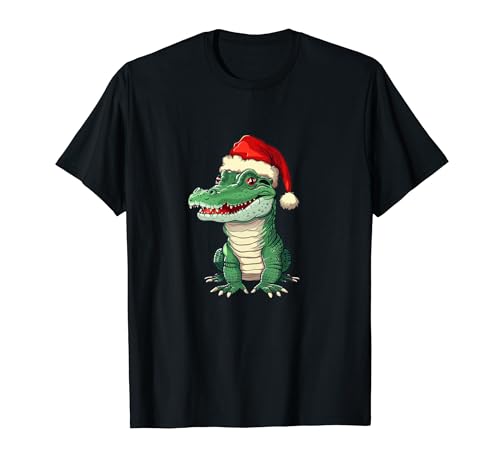 Disfraz de cocodrilo de Navidad genial para los amantes de los cocodrilos Camiseta
