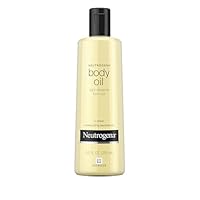 Neutrogena Body Oil Light Sesame Formula, 8.5 fl oz, Radiant Glow Moisturizer for Dry Skin, Bath & Shower Oil For Smooth and Hydrated Skin