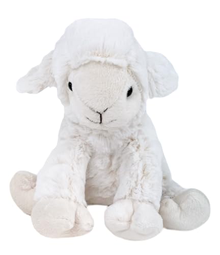 Inware 5912 - Kuscheltier Schaf Beo, Creme, sitzend, 19 cm, Schmusetier