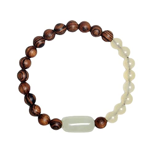 Chapelet bouddhiste Mala en bois de santal et néphrite, cadeau spirituel