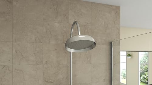 Image of Abbey 10 x 28 1 /2 Shower Faucet Set with Handshower, Brushed Nickel