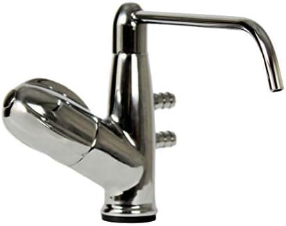 Alkaline Water Ionizer Faucet Tap for Dispensing Acidic Water w/Kit - 3/8" Fluted Side Ports and 1/2" Cold Water Line