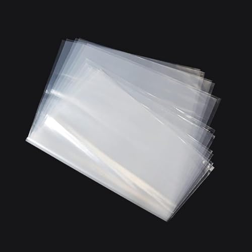 Lianadvan 200ct 8x12 Inches Flat Open End Clear Plastic Poly Bags 1.6 Mil, Clear Plastic Poly Bags for Cloth, Notebooks, Pens, Markers, Small Business(8x12-200pcs)