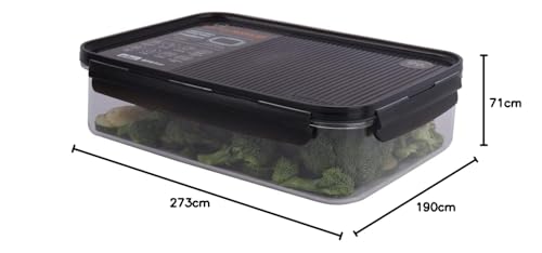 Image of LocknLock Rectangular Bisfree Modular Food Storage Container, 2.1 Litres, 1 Piece, Transparent
