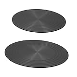 DECOMELODY 2Stücke Wärmediffusor für Gasherd Schutzplatte Rutsch Gleichmäßige Wärmeverteilung Verhindert Überlaufen und Verbrennungen Vielseitiges Küchenzubehör