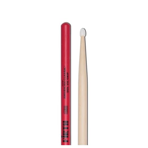 Vic FIrth - Baquetas de la serie American Classic® 5ANVG Vic Grip - Madera de nogal American - Punta de Nailon