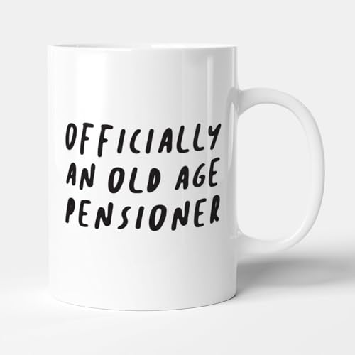 Victorian Printing Co - Official an Old Age Pensioner - Taza de cerámica divertida para jubilación, 11 onzas líquidas