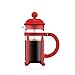 Bodum 1903-294 Java Kaffeebereiter 3 Tassen, Glas, Rot, 7.5 x 13.5 x 18.9 cm