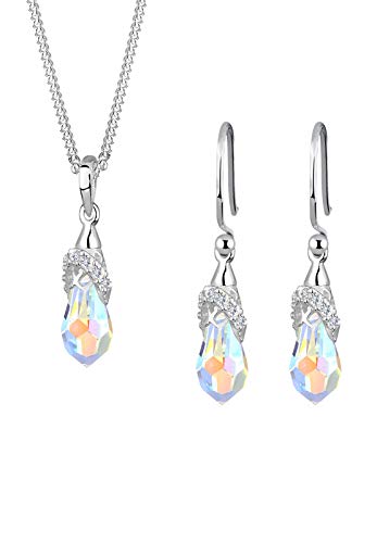 Preisvergleich Produktbild Elli Schmuckset Swarovski® Kristalle 925 Sterling Silber