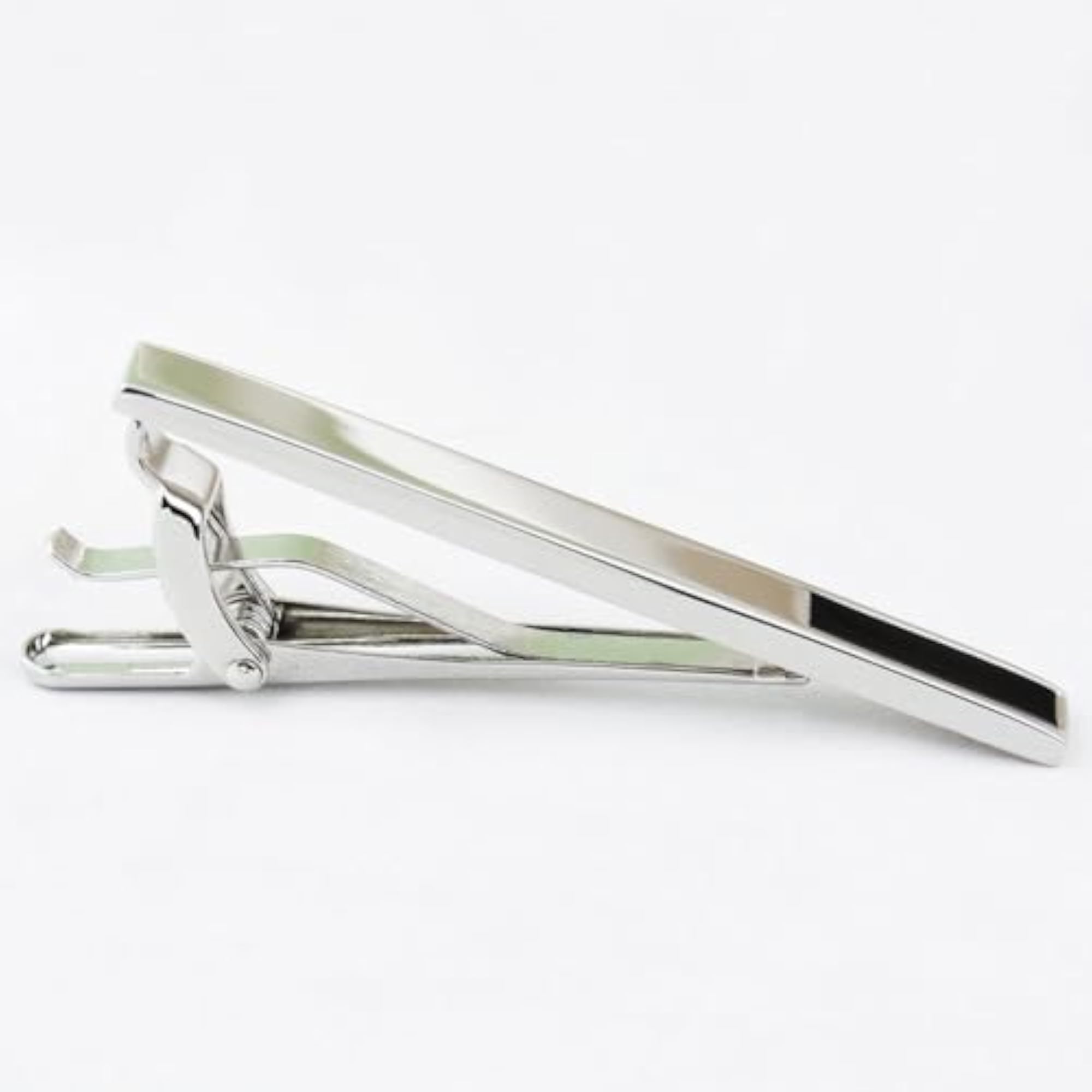 Men's Silver Colored Cufflink and TiePin Set