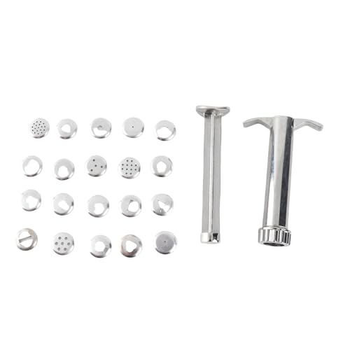 Juego de Pistola de Extrusión de Arcilla de 19 Discos Conjunto de Pistola de Arcilla Herramienta de Sugarcraft Profesional Extrusora de arcilla Profesional Conjunto de Escultura