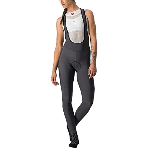 castelli VELOCISSIMA BIBTIGHT Pantalones Cortos, Hombre, Dark Gray, M