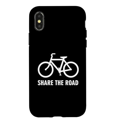 Bike Share the Road with Bicycle for Biking and Bikers �X�}�z�P�[�X iPhone X/XS �p