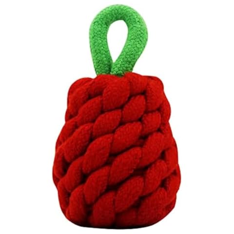PAWPOURRI Attractive Fruit Shaped Cotton Rope Toy for Adult Dogs, Puppies, Cats | Tough, Durable and Fun | Chewing Interactive Pet Toy Cover