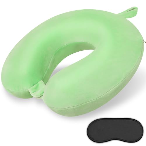Image of Neck Pillows for Travel Comfortable Travel Neck Pillow U Shape Memory Foam Support Neck and Head Portable Neck Travel Pillow Suitable for Airplane Trains Car Travelings