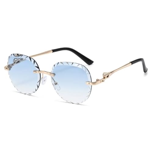 Lunettes de soleil rondes de luxe léopard pour protéger vos yeux avec style grâce au filtre UV400