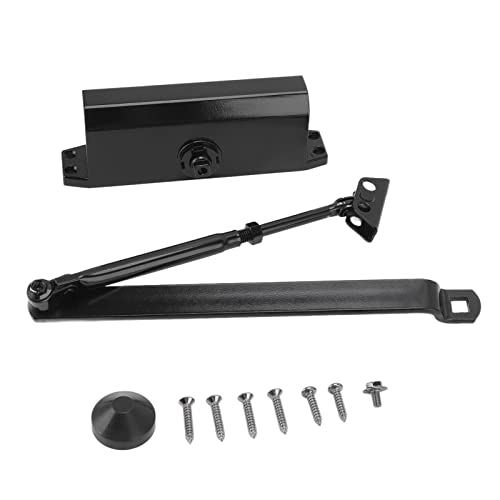 Fecho de porta preto, fecho automático de porta engrossado para interior