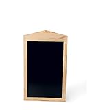 WAS 4305 082 Holz Lasiert Tafel zum Aufhängen, Einseitig Beschreibbar, 48cm Länge, 80cm Höhe